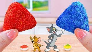 Save My Tom & Jerry  Want A Cheetos or Takis Miniature Sandwich Fry Fish Eel  Tina Mini Cooking