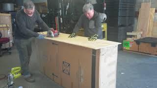 Constructing a custom wooden crate - Fine Art Shippers