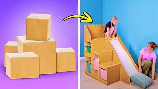 DIY Slide For Kids  And Other Cool Cardboard Hacks For Creative Parents