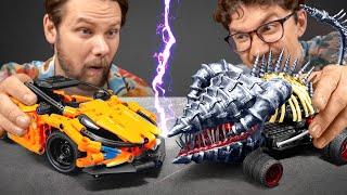 This LEGO Car Has Jaws and It's Terrifying! Rebuilding a LEGO Sports Car into a Jawed Creature! 