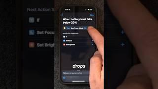 How to Automate Low Battery Mode with on your iPhone #shorts