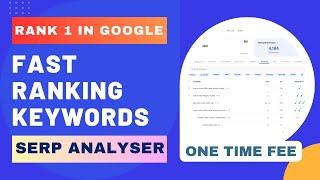 SEO Content Optimization Tool Lifetime Deal - Rank Higher in Google - Keyword Research