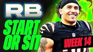  WEEK 14 RB MUST Start/Sit Analysis!  | 2024 Fantasy Football Advice