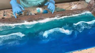 How to Make Ocean Resin Art LIVE Tutorial