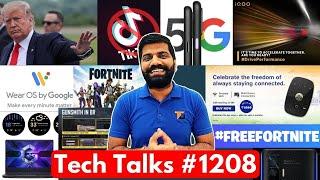 Tech Talks #1208 - Jio Unlimited Data Free, Fortnite Removed, AirTel Free 1000GB, iQoo5 Launch