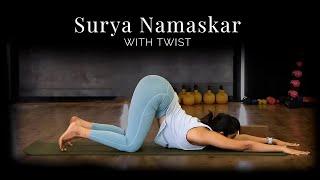 Surya Namaskar with Twist | Surya Namaskar | Key to Flexibility and Strength