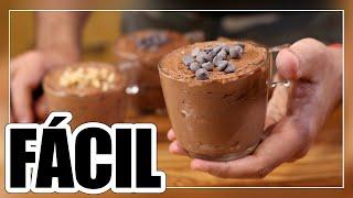 MOUSSE de CHOCOLATE PERFECTA | Fácil, Rápido y SIN HUEVO