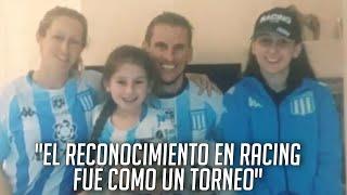 BECCACECE en declaraciones a @ESPNFans  "EL RECONOCIMIENTO EN RACING FUE COMO UN TORNEO"