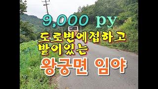 익산시 왕궁면 동용리 포장도로접하고 주택 질수있는 임야 9000py