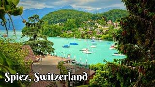 Spiez, Switzerland walking tour 4K - A beautiful Swiss village on Thun lake