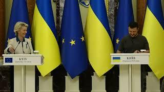 European Commission President Ursula von der LEYEN in Ukraine