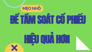 Tầm Soát Cổ Phiếu 2022 nhanh chóng hiệu quả với một số mẹo nhỏ.