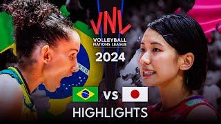 LEGENDARY MATCH | BRAZIL vs JAPAN | Women's VNL 2024