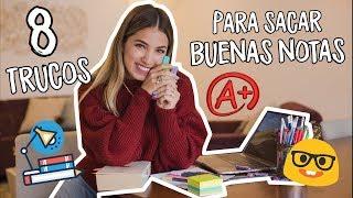 8 TRUCOS PARA SACAR BUENAS NOTAS EN CLASE  | Natalia Merino