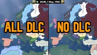 HOI4 Double Timelapse - ALL DLC vs NO DLC