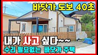 바닷가 주택매매 도보 40초 퐁당! 경북 동해안 낚시천국 포구마을 바닷가 집 매매 - 포항부동산 포항주택매매  #급매물부동산