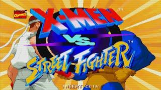 X-Men vs. Street Fighter (Arcade) 【Longplay】