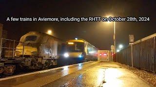 A few trains at Aviemore including the RHTT on October 28th 2024