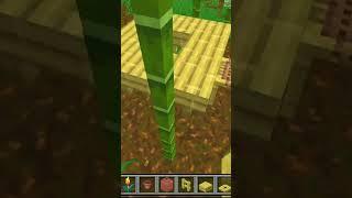 Minecraft : Bamboo Table Design | MCPE #shorts #minecraft