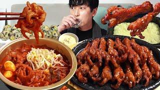 Spicy Chicken Feet!! It's really delicious MUKBANG REALSOUND ASMR EATINGSHOW