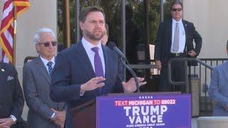 Republican Vice Presidential candidate Vance returns to Michigan