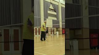 j 90-year-old Grandpa who plays badminton  90세에도 배드민턴치시는 할아버지! #배드민턴#할아버지#90세 #badminton