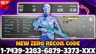 BGMI 2024 NO RECOIL/ZERO RECOIL SENSITIVITY CODE | BGMI BEST SENSITIVITY SETTINGS.