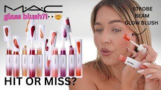 mac cosmetics strobe beam liquid blush review tutorial - hit or miss #blush #maccosmetics #review