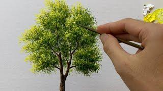 How to paint a simple tree