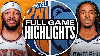 Game Recap: Knicks 114, Grizzlies 113