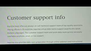 Imprima virtual data room Deployment options