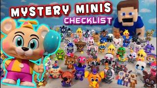 FNAF FUNKO Mystery Minis Complete Figures Checklist Series 1-8 Five Nights at Freddy's 2016-2023