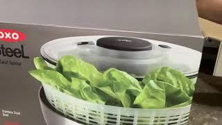 OXO Stainless Steel Salad Spinner (Unboxing)