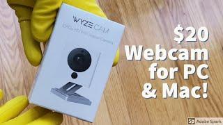 Transform Wyze Cam into a PC/Mac Webcam - Tutorial and Review