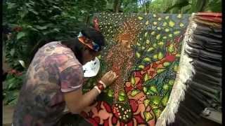 BBC Spotlight Interview Artist John Dyer and Amazon Indian Nixiwaka Yawanawá at the Eden Project