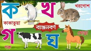 বাংলা বর্ণমালা ক খ গ ঘ ঙ চ ছ জ ঝ ঞ ট ঠ ড ঢ ণ ত থ দ ধ ন প ফ ব  ka Kha ga gha bangla banjonborno @SkyM