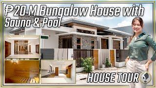 House Tour 18 • A Brand New Modern Bungalow House w/ SAUNA! in Angeles City Pampanga