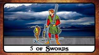 5 of Swords Tarot Card Meaning  Reversed, Secrets, History 