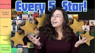 Tier Ranking Every Book I've Given 5 Stars!