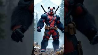 Incredible Animal Fusion: Deadpool VS Panda #deadpool #panda #marvel