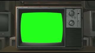 Vintage T.V green screen video template | The Green Visuals