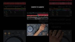 DJ Transition 135BPM to 145BPM #dj #djremix #djtransition #technomusic #techno #acidtechno #ddjflx4
