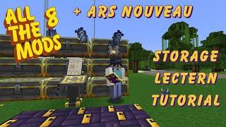 Minecraft in a Hurry - Ars Nouveau Storage Lectern Explained + wireless storage remote