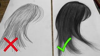 HOW TO DRAW REALISTIC HAIR