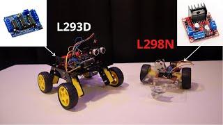 L298N vs L293D motor drivers | comparison and build up| which motor driver to use for projects.