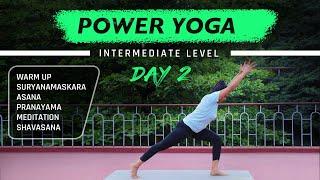 Day 2 of 7 days Power Yoga Class - Intermediate Level