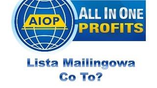 All In One Profits - Lista Mailingowa Co To?