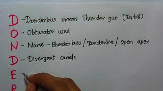 Blunderbuss Canal - Mnemonics | Endodontics