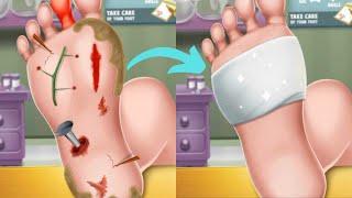 ASMR Foot Doctor animation | Asmr Foot treatment animation | Asmr Foot care animation | #asmr #Auab