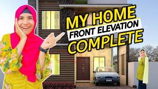 My Home Front Elevation Complete  || Happy Punjabi Family